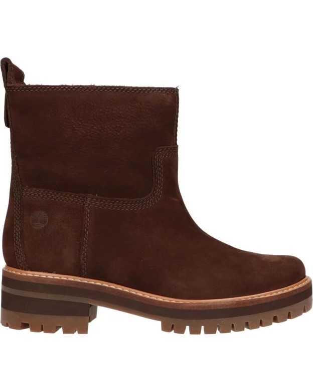 Черевики жіночі Timberland Courmayeur Valley темно-коричневі нубукові