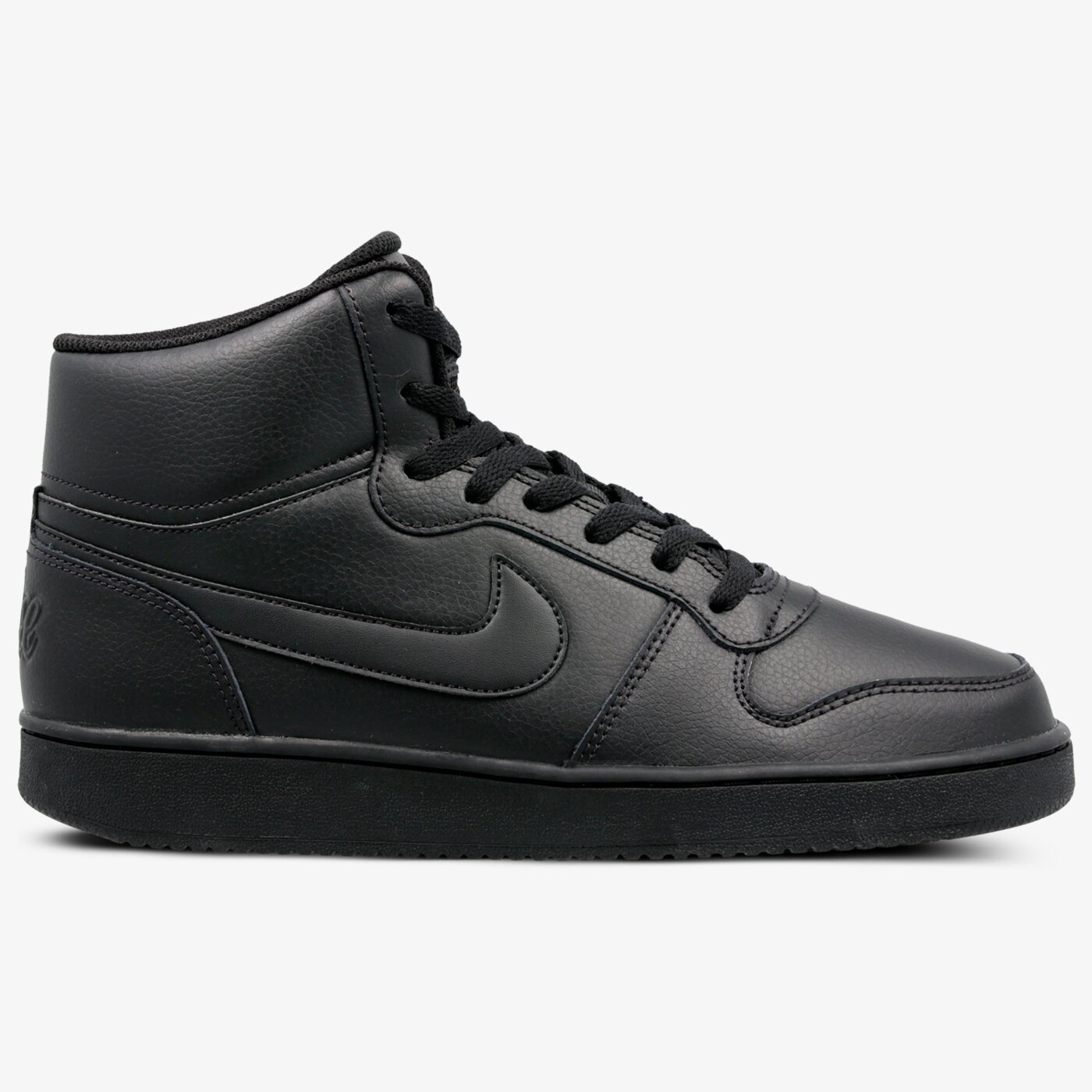 Кросівки чоловічі Nike Ebernon Mid чорні шкіряні високі ретро